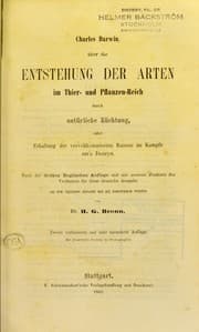 Tapa de On the origin of species by means of natural selection
