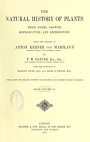 Tapa de The natural history of plants : their forms, growth, reproduction, and distribution