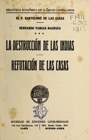 Tapa de La destruccio n de las Indias