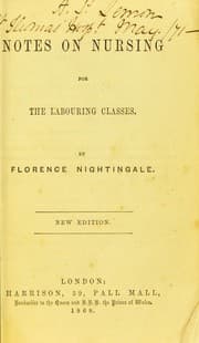 Tapa de Notes on nursing for the labouring classes