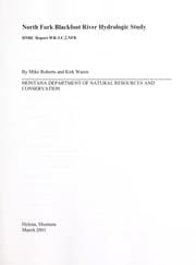Tapa de North Fork Blackfoot River hydrologic study
