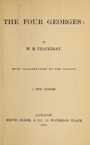 Tapa de The four Georges