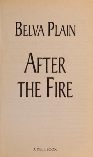 Tapa de After the fire