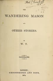 Tapa de The wandering mason, and other stories