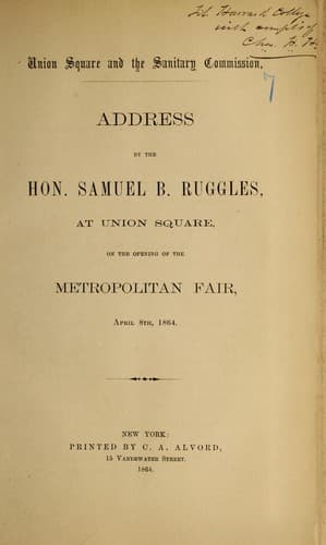 Tapa de Union Square and the Sanitary Commission