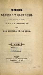 Tapa de Retasco n, barbero y comadro n