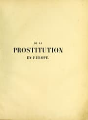 Tapa de De la prostitution en Europe