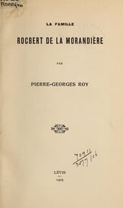 Tapa de La famille Rocbert de la Morandière