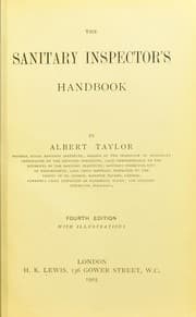 Tapa de The sanitary inspector's handbook
