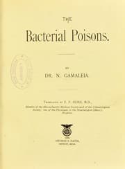 Tapa de The bacterial poisons