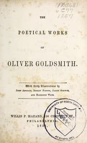 Tapa de The poetical works of Oliver Goldsmith