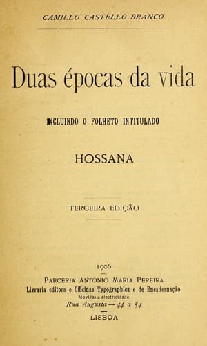 Tapa de Duas épocas da vida