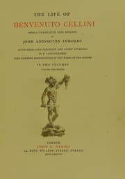 Tapa de The life of Benvenuto Cellini