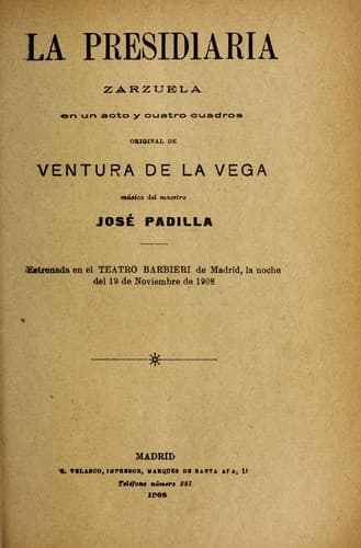 Tapa de La presidiaria