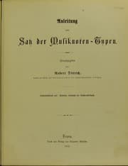 Tapa de Anleitung zum Satz der Musiknoten-Typen