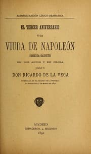 Tapa de El tercer aniversario, o, La viuda de Napoleo n
