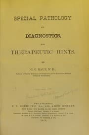 Tapa de Special pathology and diagnostics, with therapeutic hints