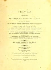 Tapa de Travels into the interior of southern Africa