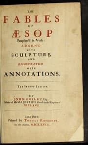 Tapa de The fables of Aesop paraphras'd in verse