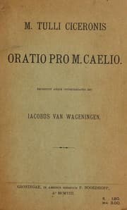 Tapa de M. Tulli Ciceronis Oratio pro M. Caelio