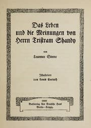 Tapa de Das Leben und die Meinungen von Herrn Tristram Shandy