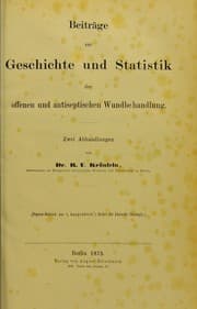 Tapa de Beitr©Þge zur Geschichte und Statistik der offenen und antiseptischen Wundbehandlung