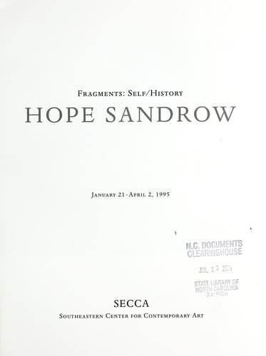 Tapa de Hope Sandrow