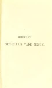 Tapa de Hooper's Physician's vade mecum