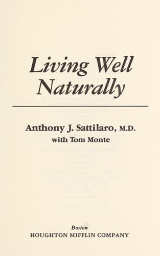 Tapa de Living well naturally