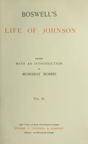 Tapa de Boswell's Life of Johnson