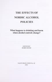 Tapa de The effects of Nordic alcohol policies