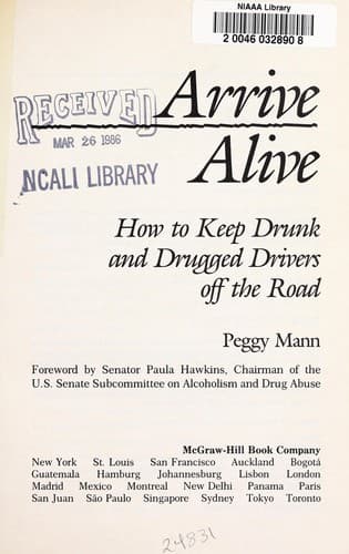 Tapa de Arrive alive