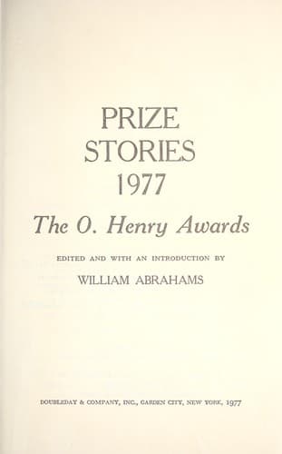 Tapa de Prize Stories 1977
