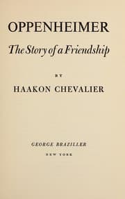 Tapa de Oppenheimer; the story of a friendship