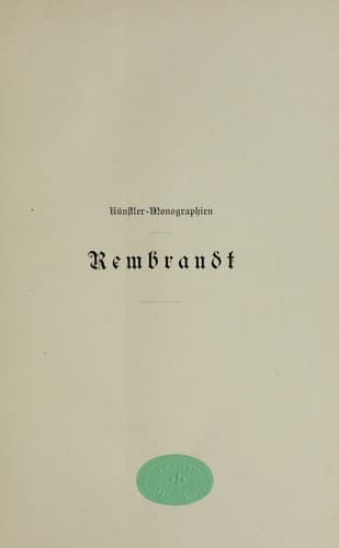 Tapa de Rembrandt