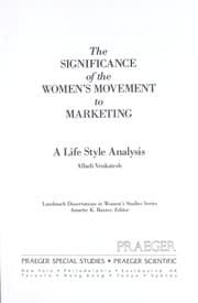 Tapa de The significance of the women's movement to marketing