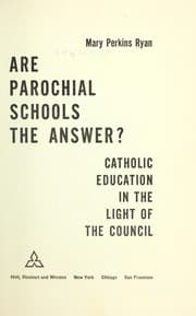 Tapa de Are parochial schools the answer?