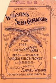 Tapa de Wilson's seed catalogue