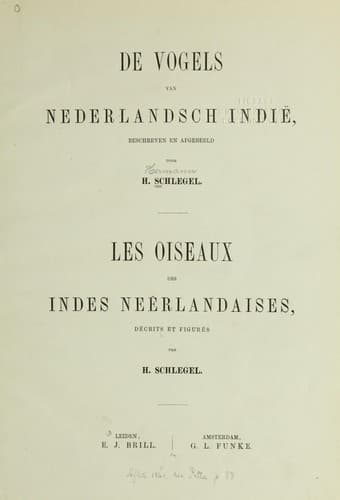 Tapa de De vogels van nederlandsche Indie .