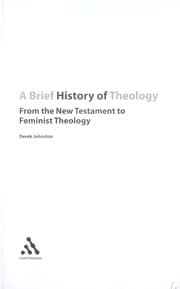 Tapa de A brief history of theology