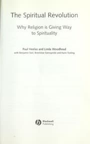 Tapa de The spiritual revolution