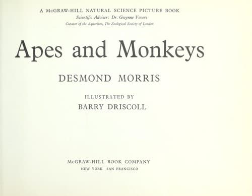 Tapa de Apes and monkeys