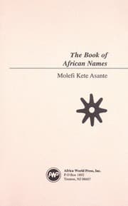Tapa de The book of African names