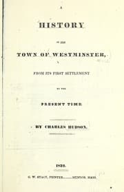 Tapa de A history of the town of Westminster