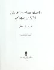 Tapa de The marathon monks of Mount Hiei