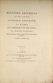 Tapa de Histoire naturelle d'une partie d'oiseaux nouveaux et rares de l'Amerique et des Indes
