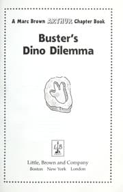 Tapa de Buster's Dino Dilemma (Arthur Chapter Book, Book 7)
