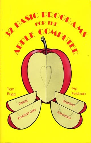 Tapa de 32 BASIC programs for the Apple computer