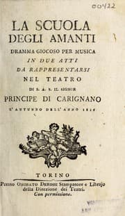 Tapa de La scuola degli amanti
