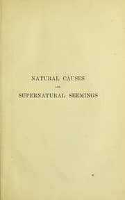Tapa de Natural causes and supernatural seemings
